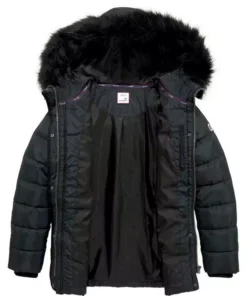 KangaROOS Outdoorjacke in Kurzform, mit abnehmbarem Fellimitat-Kragen an der Kapuze - NEUE KOLLEKTION Marine, Schwarz, Rosa -KangaROOS Verkaufsladen 05ced10b f793 5499 be15 680bde98074f