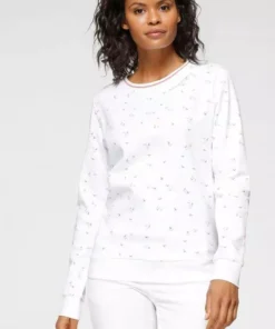 KangaROOS Sweatshirt in verschiedenen maritimen Druck-Varianten Wei&szlig;, Himbeere-meliert, Marine -KangaROOS Verkaufsladen 08910ec5 afb4 57fb ba41 5bf5956cbfb2