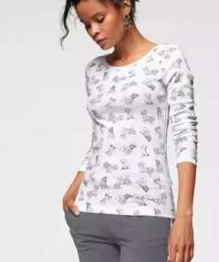 KangaROOS Langarmshirt mit tierischem Allover-Druck - NEUE KOLLEKTION -KangaROOS Verkaufsladen 08ac900f 5a90 5112 856d b728a1aac193