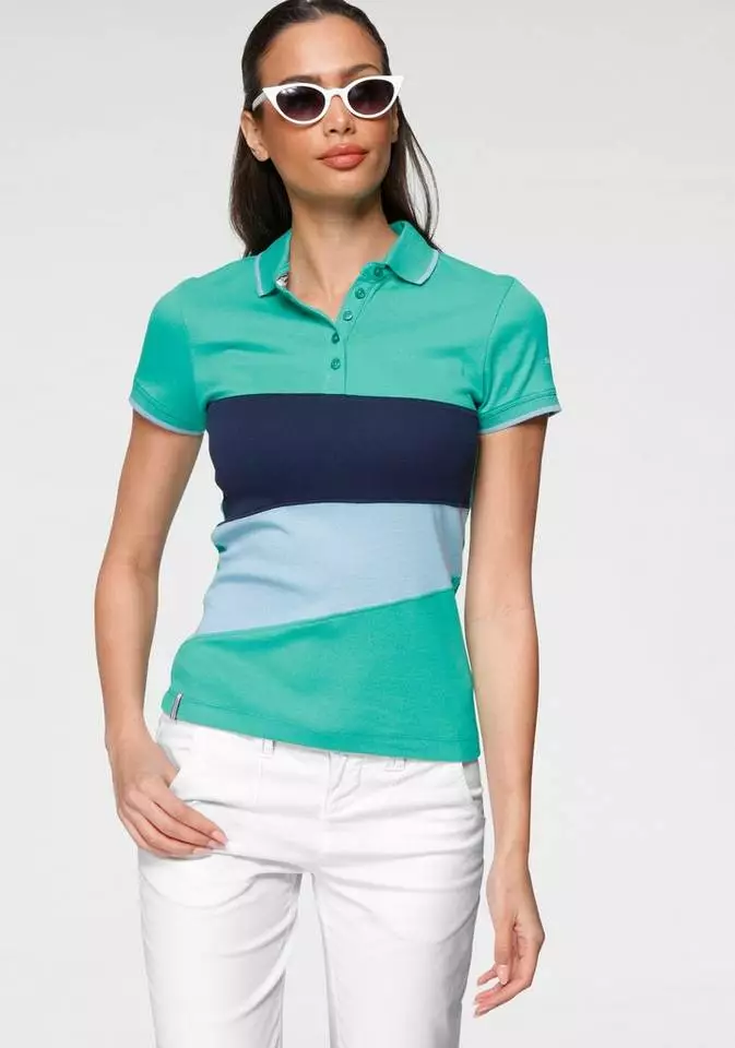 KangaROOS Poloshirt mit Colorblocking Hummer-blau, Grün-marine, Marine-grün-weiß, Weiß-rot-marine 2 KangaROOS Poloshirt mit Colorblocking Hummer-blau, Grün-marine, Marine-grün-weiß, Weiß-rot-marine – Bild 2