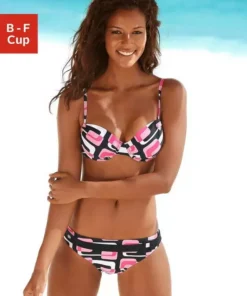 KangaROOS Bügel-Bikini im Retro-Design Marine-blau, Schwarz-rosa -KangaROOS Verkaufsladen 11677356