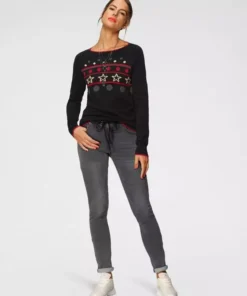 KangaROOS Jacquardpullover mit sportiven Raglan-Ärmeln Marine, Schwarz -KangaROOS Verkaufsladen 1290d929 7e04 5f72 a078 25f608584e33