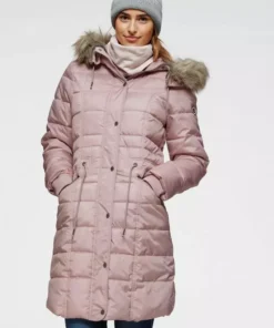 KangaROOS Steppjacke mit kuscheligem, abnehmbarem Fellimitat-Kragen an der Kapuze Graublau, Grün, Schwarz, Rosa -KangaROOS Verkaufsladen 1400b23b ee46 5342 aa0e 712f68c60c49