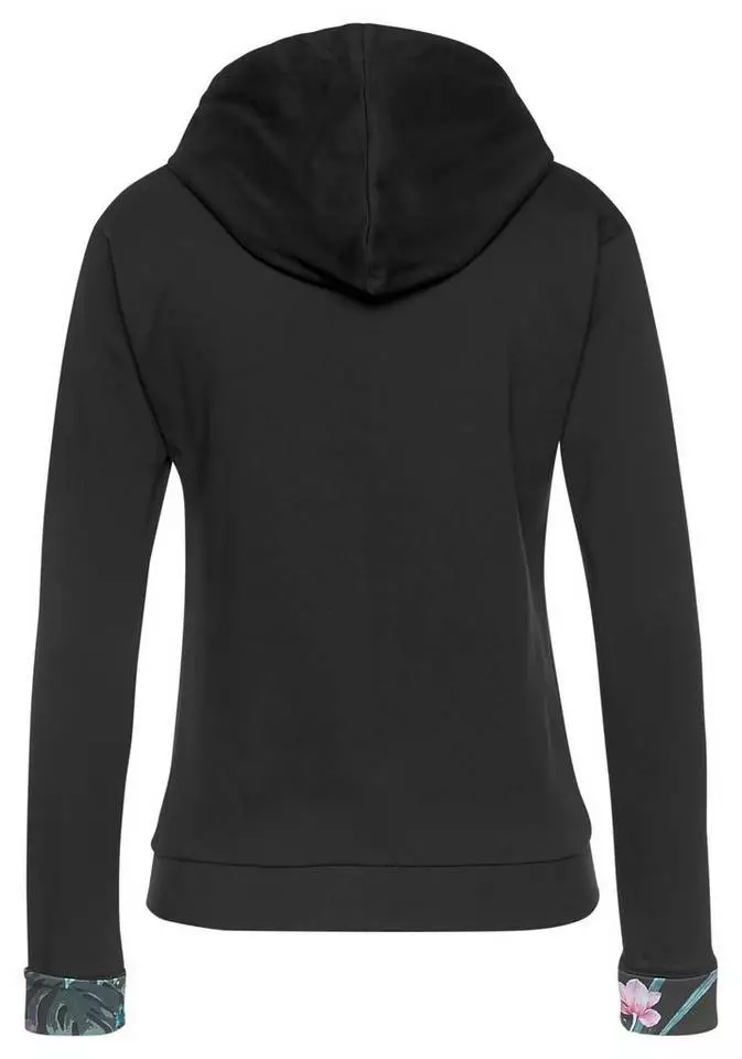 KangaROOS Kapuzensweatjacke mit bedruckter Innenseite Petrol, Schwarz 4 KangaROOS Kapuzensweatjacke mit bedruckter Innenseite Petrol, Schwarz – Bild 4