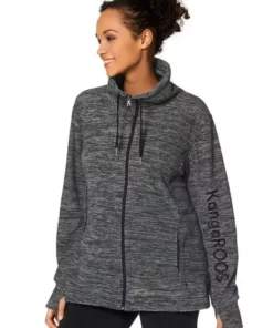 KangaROOS Fleecejacke »FLEECEJACKE« Große Größen Marine (Fleecejacke aus nachhaltigem Material), Anthrazit (Fleecejacke aus nachhaltigem Material), Anthrazit, Marine -KangaROOS Verkaufsladen 154e508a a373 5d94 a2fe ff71671d69f1