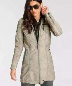 KangaROOS Lederjacke im Biker-Look in Langform - NEUE KOLLEKTION