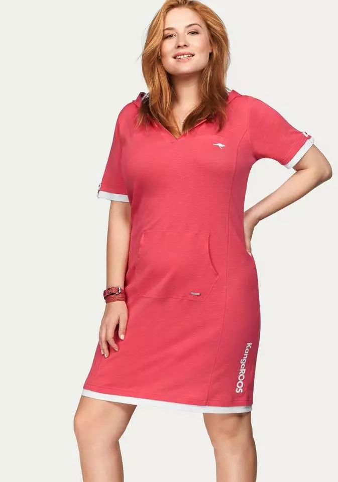 KangaROOS Sweatkleid im 2-in-1-Look Türkis, Pink, Nachtblau, Schwarz 12 KangaROOS Sweatkleid im 2-in-1-Look Türkis, Pink, Nachtblau, Schwarz – Bild 12