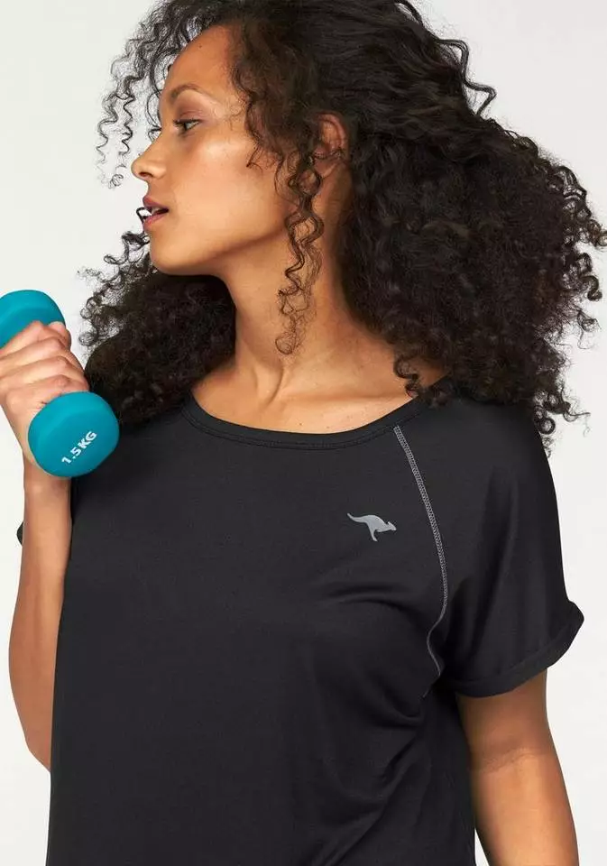 KangaROOS Funktionsshirt Große Größen Schwarz, Bordeaux, Schwarz (Shirt aus nachhaltigem Material) 3 KangaROOS Funktionsshirt Große Größen Schwarz, Bordeaux, Schwarz (Shirt aus nachhaltigem Material) – Bild 3