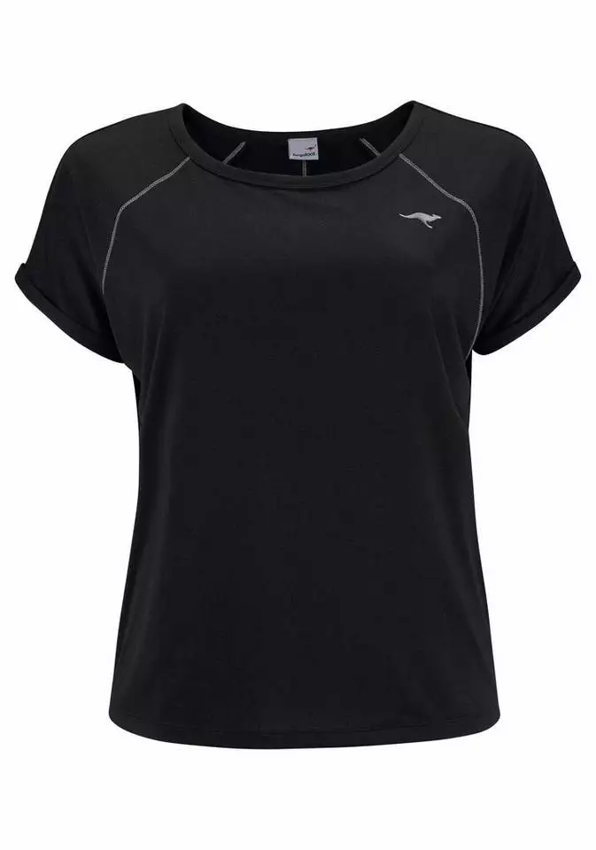 KangaROOS Funktionsshirt Große Größen Schwarz, Bordeaux, Schwarz (Shirt aus nachhaltigem Material) 4 KangaROOS Funktionsshirt Große Größen Schwarz, Bordeaux, Schwarz (Shirt aus nachhaltigem Material) – Bild 4