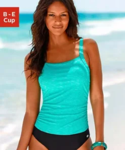 KangaROOS Badeanzug, in Melange- Optik Schwarz-bedruckt, Marine-bedruckt, T&uuml;rkis-bedruckt -KangaROOS Verkaufsladen 17964086