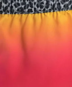 KangaROOS Badeshorts, mit Einsätzen im Leoprint Orange-gelb, T&uuml;rkis-gr&uuml;n -KangaROOS Verkaufsladen 18576448