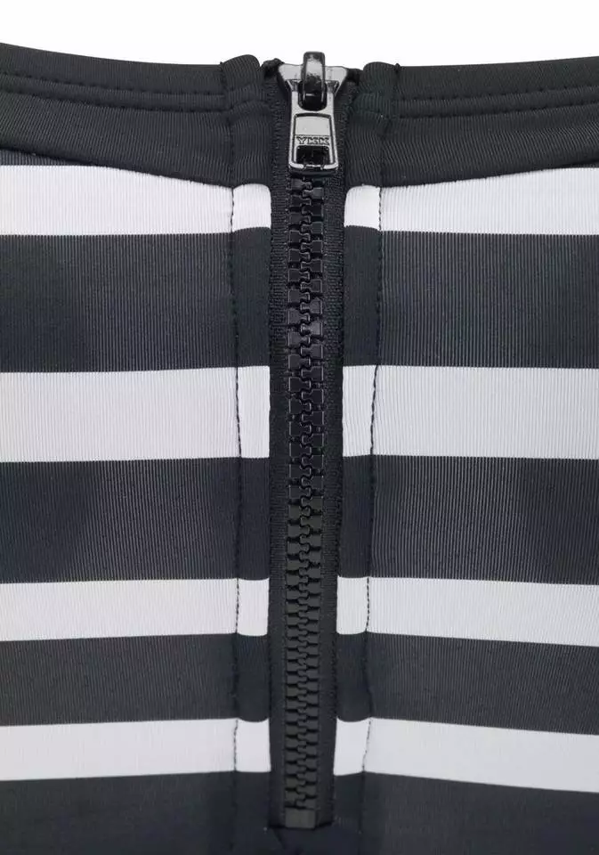 KangaROOS Bustier-Bikini-Top »Anita«, mit Reißverschluss Schwarz-weiß, Marine-weiß 3 KangaROOS Bustier-Bikini-Top »Anita«, mit Reißverschluss Schwarz-weiß, Marine-weiß – Bild 3