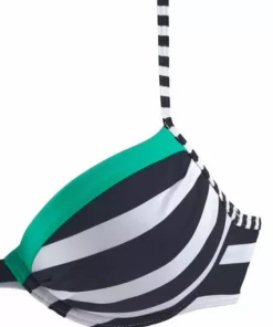 KangaROOS Push-Up-Bikini-Top »Anita«, im sportlichen Blockstreifendesign Schwarz-weiß, Marine-weiß -KangaROOS Verkaufsladen 19575241