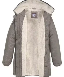 KangaROOS Outdoorjacke mit Teddyfell und Kapuze in uni und bedruckt Taupe-beige-bedruckt, Marine-beige -KangaROOS Verkaufsladen 1a7dda21 6df6 5e1e 8b93 2ff25c97a8be