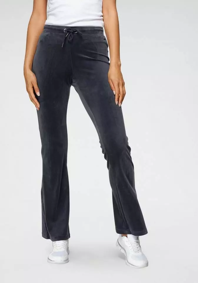 KangaROOS Jazzpants aus weichem Nicky-Samt mit collem Nieten-Logo - NEUE KOLLEKTION Schwarz, Marine 1 KangaROOS Jazzpants aus weichem Nicky-Samt mit collem Nieten-Logo - NEUE KOLLEKTION Schwarz, Marine