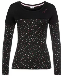 KangaROOS 2-in-1-Langarmshirt mit modischem Uni + Allover-Druck Mix - NEUE KOLLEKTION Mauve, Schwarz, Marine -KangaROOS Verkaufsladen 1fab4a7b c6a6 5314 aeab 267968d60f97