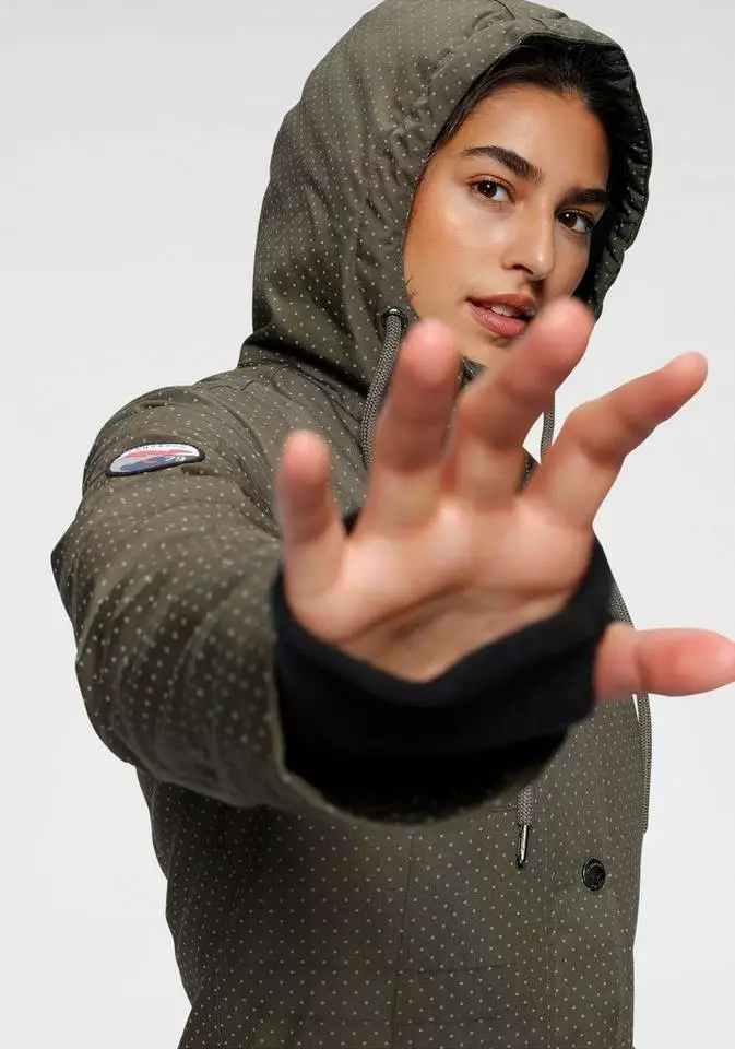 KangaROOS Funktionsparka im modischen Pünktchen-Print Bordeaux-mauve-gepunktet, Marine-weiß-gepunktet, Khaki-grau-gepunktet, Schwarz-weiß-gepunktet 8 KangaROOS Funktionsparka im modischen Pünktchen-Print Bordeaux-mauve-gepunktet, Marine-weiß-gepunktet, Khaki-grau-gepunktet, Schwarz-weiß-gepunktet – Bild 8