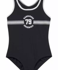 KangaROOS Badeanzug »Sporty«, mit sportlichem Frontdruck Pink, Türkis, Schwarz