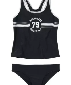 KangaROOS Tankini »Sporty« mit sportlichem Frontdruck Türkis, Schwarz, Pink -KangaROOS Verkaufsladen 20757535