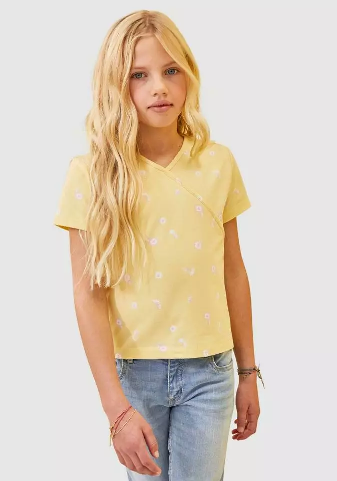 KangaROOS T-Shirt in Wickeloptik 1 KangaROOS T-Shirt in Wickeloptik