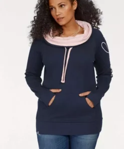 KangaROOS Longsweatshirt mit doppeltem Kragen -KangaROOS Verkaufsladen 22729796