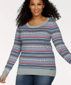 KangaROOS Rundhalspullover im bunt gemusterten Jaquard-Feinstrick Rosa-bunt, Hellgrau-meliert-bunt, Wollweiß-grau-bunt, Schwarz-rot-bunt 23 KangaROOS Rundhalspullover im bunt gemusterten Jaquard-Feinstrick Rosa-bunt, Hellgrau-meliert-bunt, Wollweiß-grau-bunt, Schwarz-rot-bunt -KangaROOS Verkaufsladen 22731044