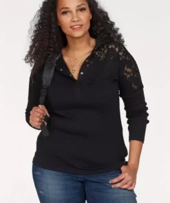 KangaROOS Kapuzenshirt mit Spitzendetail Türkis, Offwhite, Altrosa, Schwarz 23 KangaROOS Kapuzenshirt mit Spitzendetail Türkis, Offwhite, Altrosa, Schwarz -KangaROOS Verkaufsladen 22731310