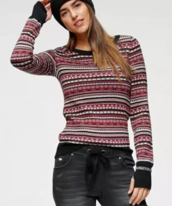 KangaROOS Rundhalspullover im bunt gemusterten Jaquard-Feinstrick Rosa-bunt, Hellgrau-meliert-bunt, Wollweiß-grau-bunt, Schwarz-rot-bunt 22 KangaROOS Rundhalspullover im bunt gemusterten Jaquard-Feinstrick Rosa-bunt, Hellgrau-meliert-bunt, Wollweiß-grau-bunt, Schwarz-rot-bunt -KangaROOS Verkaufsladen 2276722a 2359 578b a7b1 747ec9930cc3