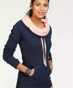 KangaROOS Longsweatshirt mit doppeltem Kragen