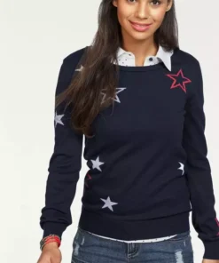 KangaROOS Rundhalspullover mit Sternen-Muster Marine, Schwarz-gelb 15 KangaROOS Rundhalspullover mit Sternen-Muster Marine, Schwarz-gelb -KangaROOS Verkaufsladen 24869149