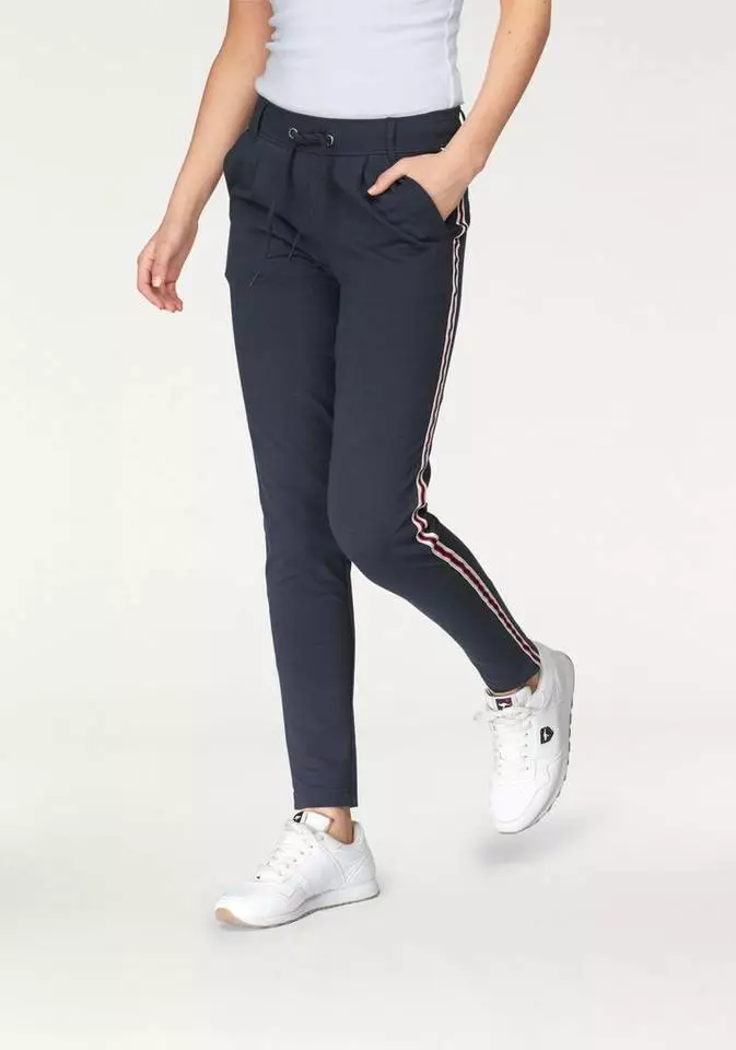 KangaROOS Jogger Pants mit seitlichem, aufgesetztem Galon-Streifen Marine, Weiß, Graublau-meliert, Schwarz 10 KangaROOS Jogger Pants mit seitlichem, aufgesetztem Galon-Streifen Marine, Weiß, Graublau-meliert, Schwarz – Bild 10