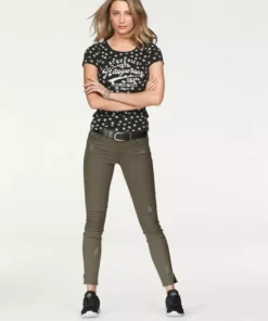 KangaROOS T-Shirt mit Sternen bedruckt Rosa-wei&szlig;, Schwarz-wei&szlig;, Hellgrau-meliert-wei&szlig; -KangaROOS Verkaufsladen 25574335