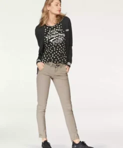 KangaROOS Chinohose (Set, 2-tlg., mit Gürtel) in schmaler Form, mit Kordel zu binden Beige, Schwarz, Wei&szlig;, Marine -KangaROOS Verkaufsladen 25574997