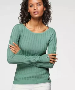 KangaROOS Rundhalspullover in vielen verschiedenen Farben - NEUE KOLLEKTION Graugr&uuml;n, Marine, Rostbraun, Schwarz