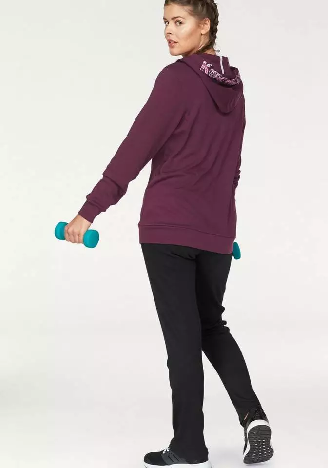 KangaROOS Jogginganzug (Set, 2-tlg), Große Größen Marine, Aubergine-schwarz 2 KangaROOS Jogginganzug (Set, 2-tlg), Große Größen Marine, Aubergine-schwarz – Bild 2