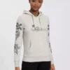 KangaROOS Hoodie mit tollem Floral-Print - NEUE KOLLEKTION Ecru-meliert, Graublau