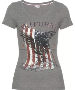 KangaROOS T-Shirt mit großem Flaggen-Front-Print -KangaROOS Verkaufsladen 26892219