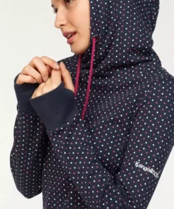 KangaROOS Kapuzensweatshirt mit überlappendem Kapuzen-Kragen Beere-bedruckt, Schwarz-gepunktet, Marine-pink-gepunktet 14 KangaROOS Kapuzensweatshirt mit überlappendem Kapuzen-Kragen Beere-bedruckt, Schwarz-gepunktet, Marine-pink-gepunktet -KangaROOS Verkaufsladen 26894278