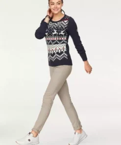 KangaROOS Chinohose (Set, 2-tlg., mit Gürtel) in schmaler Form, mit Kordel zu binden Beige, Schwarz, Wei&szlig;, Marine -KangaROOS Verkaufsladen 26923285