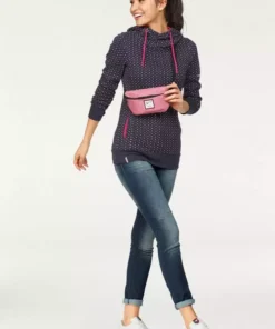 KangaROOS Kapuzensweatshirt mit überlappendem Kapuzen-Kragen Beere-bedruckt, Schwarz-gepunktet, Marine-pink-gepunktet 15 KangaROOS Kapuzensweatshirt mit überlappendem Kapuzen-Kragen Beere-bedruckt, Schwarz-gepunktet, Marine-pink-gepunktet -KangaROOS Verkaufsladen 26923393