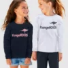 KangaROOS Langarmshirt (Packung, 2-tlg) mit Glitzerdruck