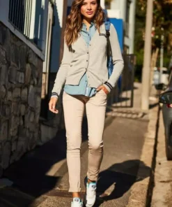 KangaROOS Chinohose (Set, 2-tlg., mit Gürtel) in schmaler Form, mit Kordel zu binden Beige, Schwarz, Wei&szlig;, Marine -KangaROOS Verkaufsladen 27334085