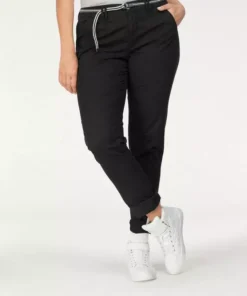 KangaROOS Chinohose (Set, 2-tlg., mit Gürtel) in schmaler Form, mit Kordel zu binden Beige, Schwarz, Wei&szlig;, Marine -KangaROOS Verkaufsladen 27421732