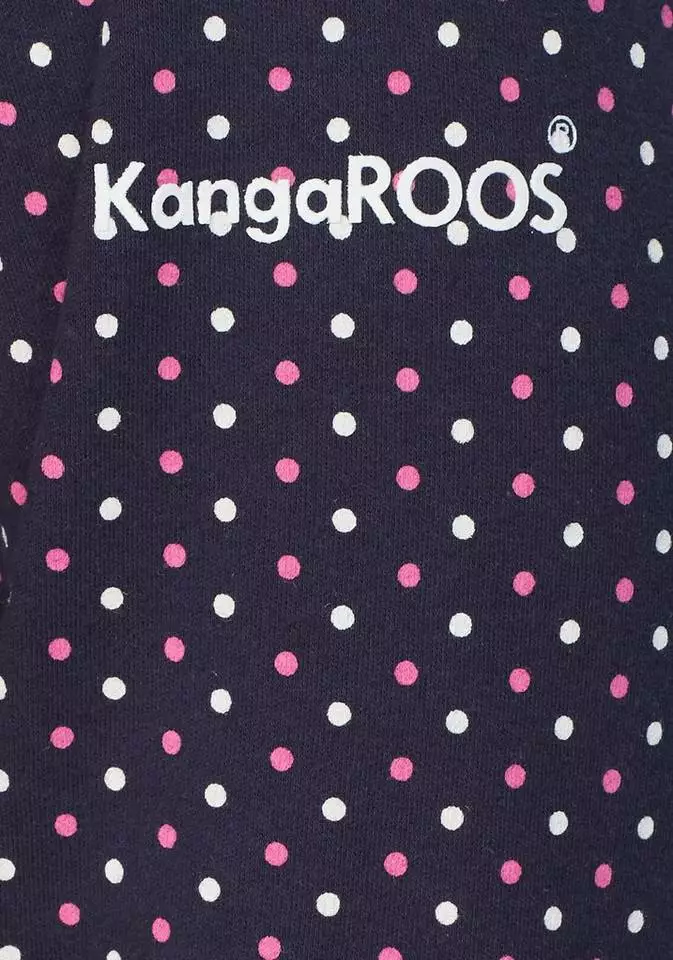 KangaROOS Kapuzensweatshirt mit überlappendem Kapuzen-Kragen Beere-bedruckt, Schwarz-gepunktet, Marine-pink-gepunktet 6 KangaROOS Kapuzensweatshirt mit überlappendem Kapuzen-Kragen Beere-bedruckt, Schwarz-gepunktet, Marine-pink-gepunktet – Bild 6