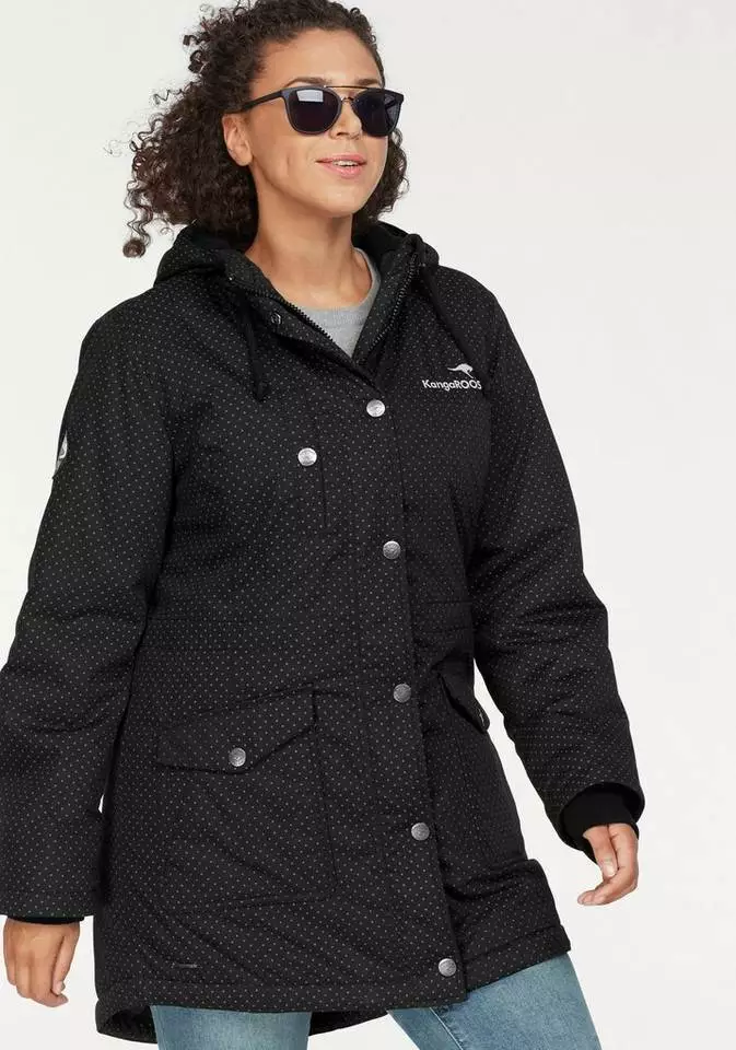 KangaROOS Funktionsparka im modischen Pünktchen-Print Bordeaux-mauve-gepunktet, Marine-weiß-gepunktet, Khaki-grau-gepunktet, Schwarz-weiß-gepunktet 14 KangaROOS Funktionsparka im modischen Pünktchen-Print Bordeaux-mauve-gepunktet, Marine-weiß-gepunktet, Khaki-grau-gepunktet, Schwarz-weiß-gepunktet – Bild 14