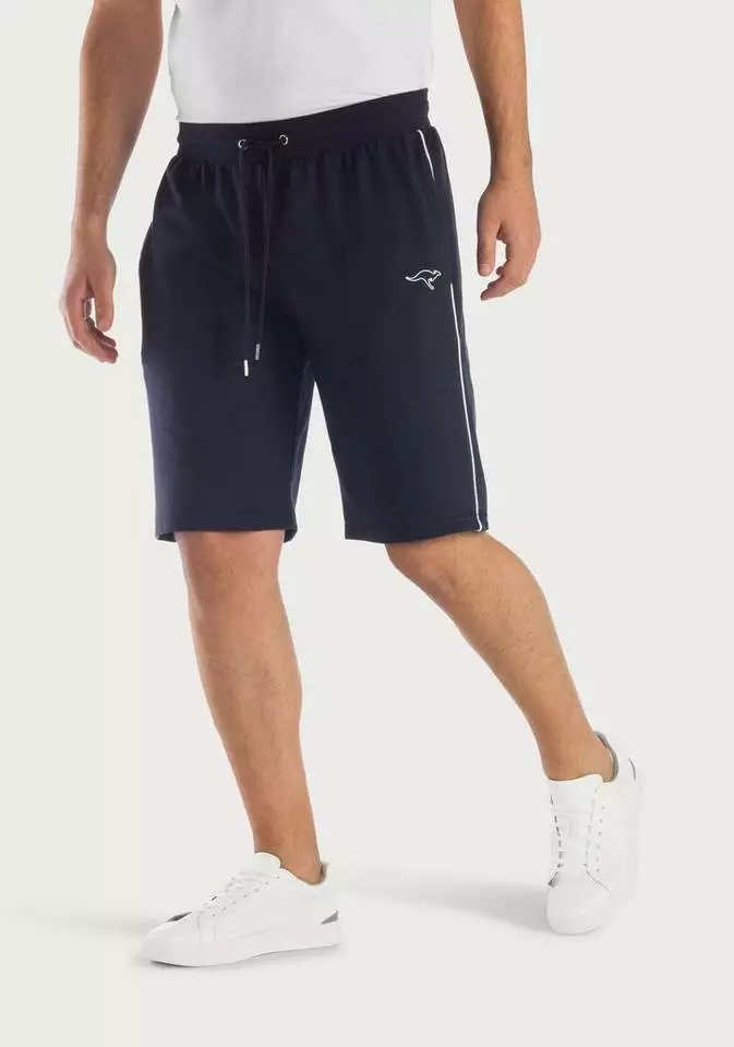 KangaROOS Relaxshorts mit kleinem Logodruck Schwarz, Navy 1 KangaROOS Relaxshorts mit kleinem Logodruck Schwarz, Navy