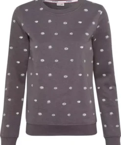 KangaROOS Sweatshirt mit Wording-Druck auf dem Rücken & Allover-Druck - NEUE KOLLEKTION Anthrazit-meliert, Beige-meliert -KangaROOS Verkaufsladen 281d7f6d d452 58db 8cbc cae9801d9459