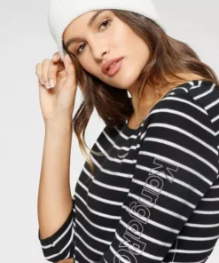 KangaROOS Sweatkleid im maritimen Streifenmuster Schwarz-wollweiß, Weiß-marine-gestreift 11 KangaROOS Sweatkleid im maritimen Streifenmuster Schwarz-wollweiß, Weiß-marine-gestreift -KangaROOS Verkaufsladen 284a2dbc 4f87 51d7 b16a 74d1da37efb9