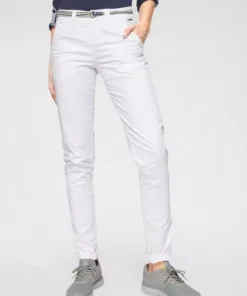 KangaROOS Chinohose (Set, 2-tlg., mit Gürtel) in schmaler Form, mit Kordel zu binden Beige, Schwarz, Wei&szlig;, Marine -KangaROOS Verkaufsladen 29463701