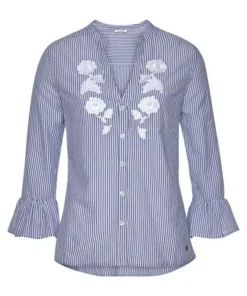 KangaROOS Hemdbluse mit Volants am Ärmel und Blumen-Stickerei vorne 14 KangaROOS Hemdbluse mit Volants am Ärmel und Blumen-Stickerei vorne -KangaROOS Verkaufsladen 29744583